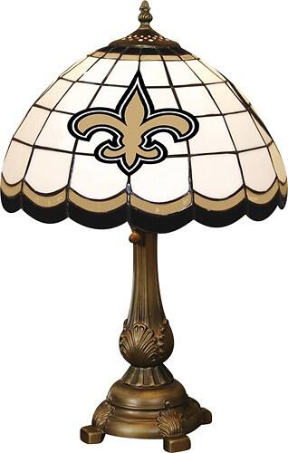 Front Standard. Memory Company - New Orleans Saints Tiffany Lamp.