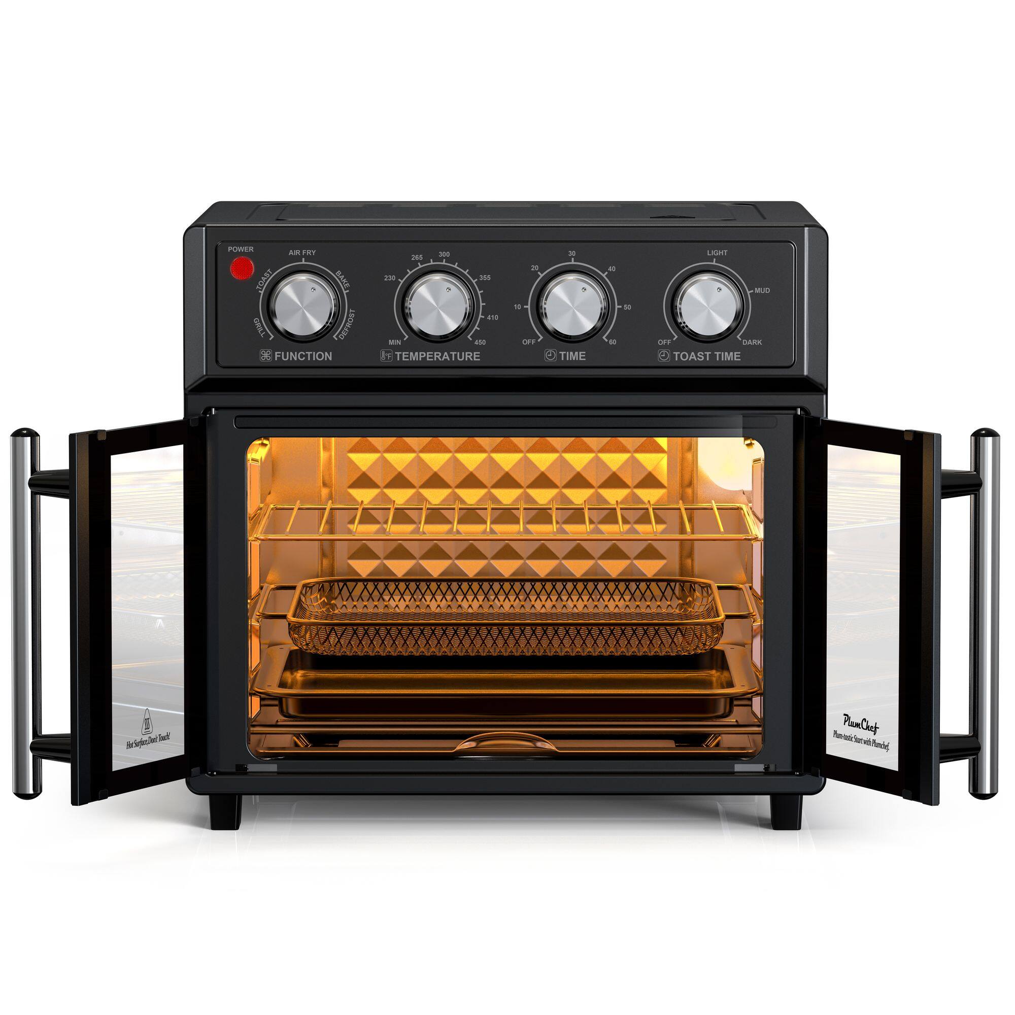 POWER  
AIR FRY  
FUNCTION  
TEMPERATURE  
TIME  
TOAST TIME  
LIGHT  
MUD  
DARK