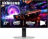 Samsung - 27" Odyssey OLED G8 (G81SF), 4K UHD, 240Hz, 0.03ms, AMD FreeSync Premium Pro, Glare Free, HDR 400 Gaming Monitor - Silver