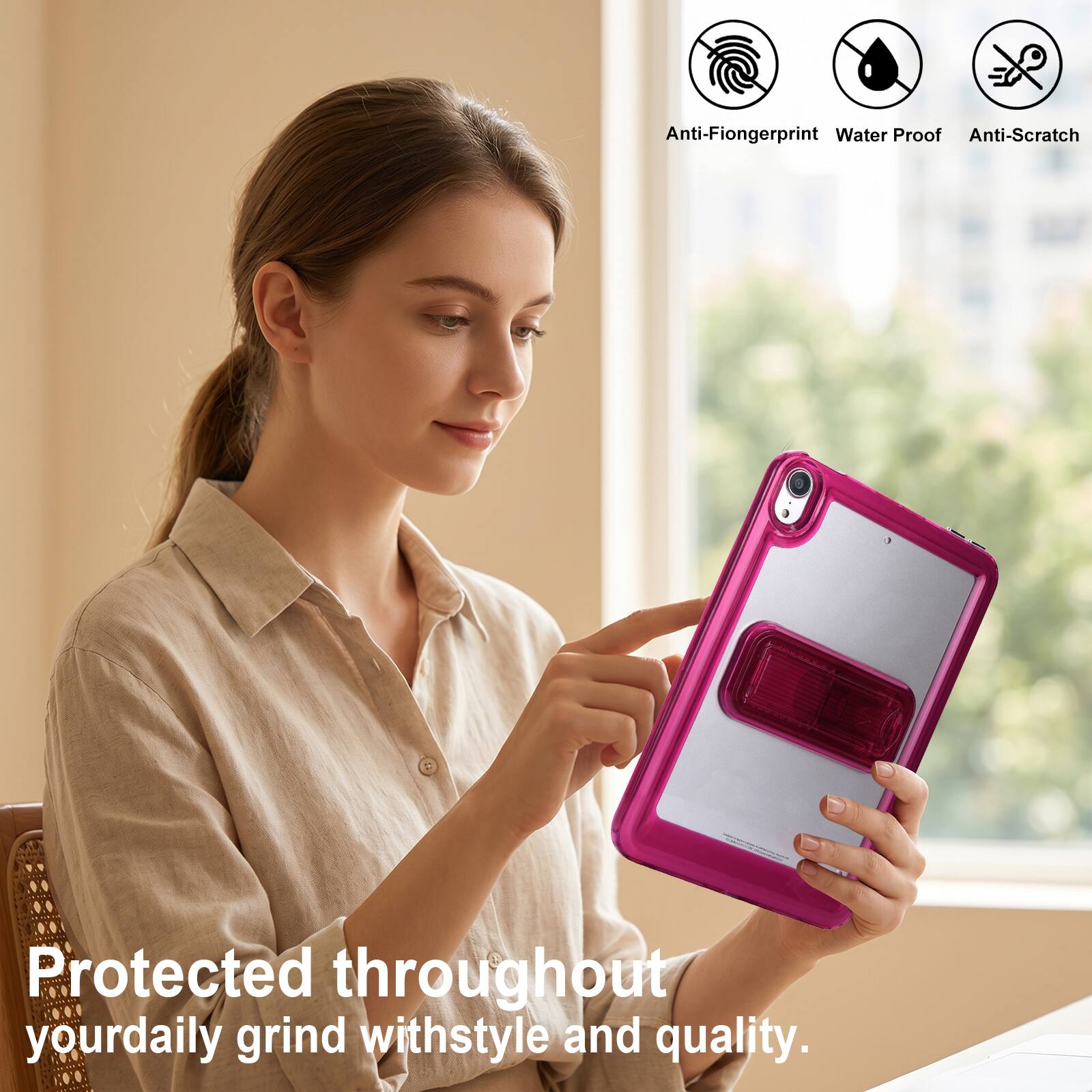Anti-Fingerprint Water Proof Anti-Scratch Protected throughout your daily grind with style and quality.