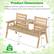 Product Dimensions
- Please avoid rain exposure for prolonged service life
- Please regularly oil the wood surface for optimal maintenance
Dimensions:
- Length: 63"
- Width: 34"
- Height: 25"
- Seat Depth: 18"
- Back Height: 58"
- Armrest Height: 16"
- Armrest Width: 18"
- Back Width: 23"
- Back Depth: 13.5"
Weight Capacity: 710 lbs