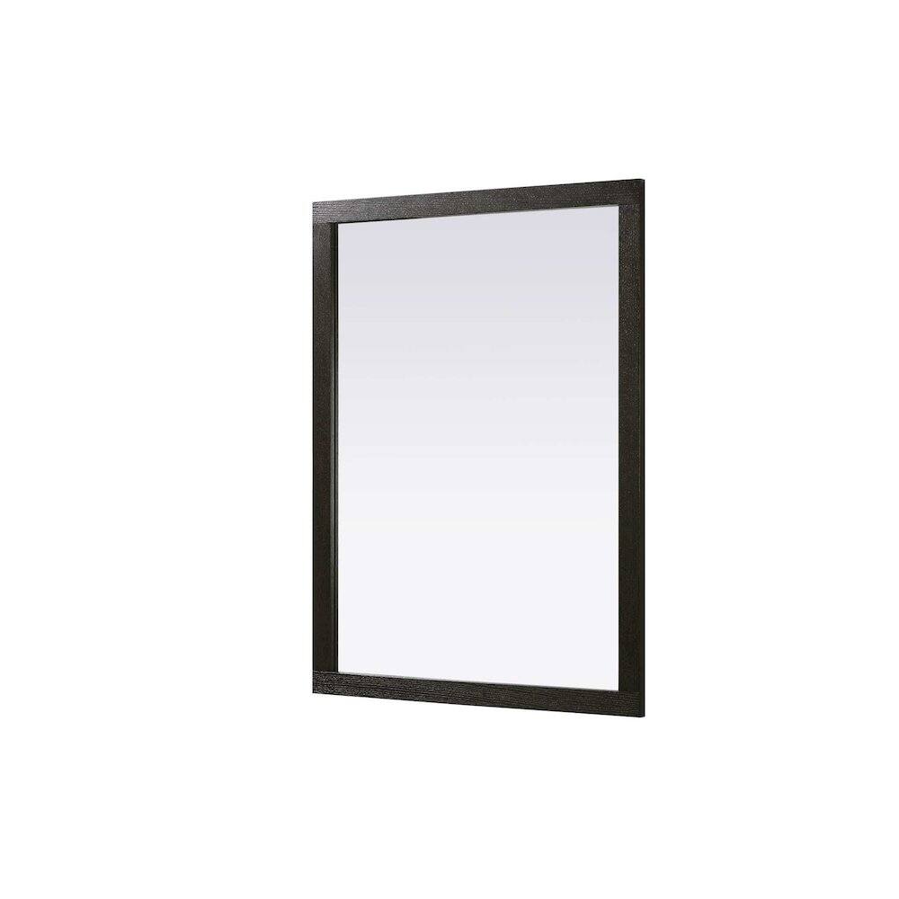 Alt View 3. Elegant Kitchen and Bath - Noah Wooden Rectangle Mirror 48 x 36 in Chocolate Oak - Chocolate Oak.