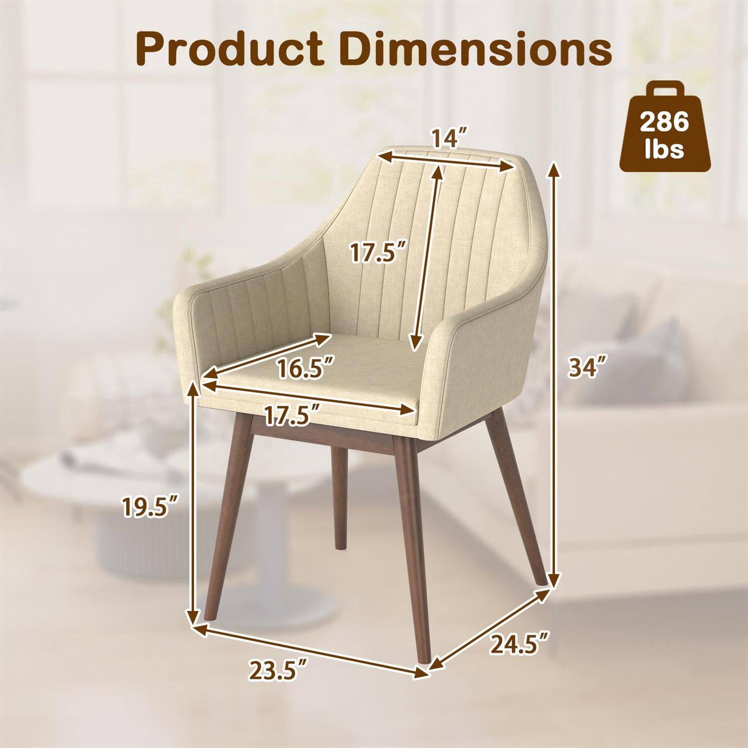 Product Dimensions: 14" x 17.5" x 16.5" x 34" x 19.5" x 23.5" x 24.5"  
Weight: 286 lbs
