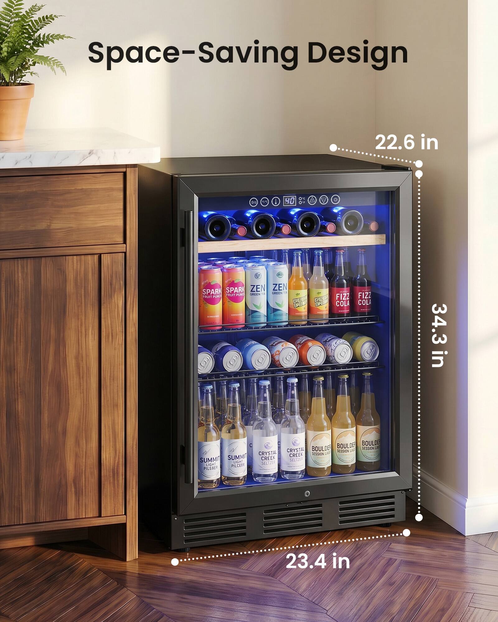 Space-Saving Design  
22.6 in  
34.3 in  
23.4 in