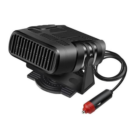 Front. Stock Preferred - 120W Portable Electric Car Heater 12V Defogger and Defroster - Black.