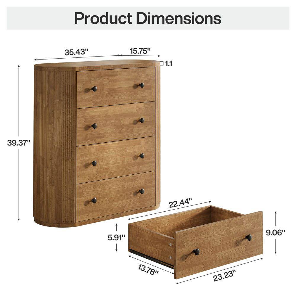 Product Dimensions: 35.43" x 15.75" x 1.1"  
Drawer Dimensions: 39.37" x 22.44" x 5.91"  
Drawer Front: 9.06" x 13.78" x 23.23"