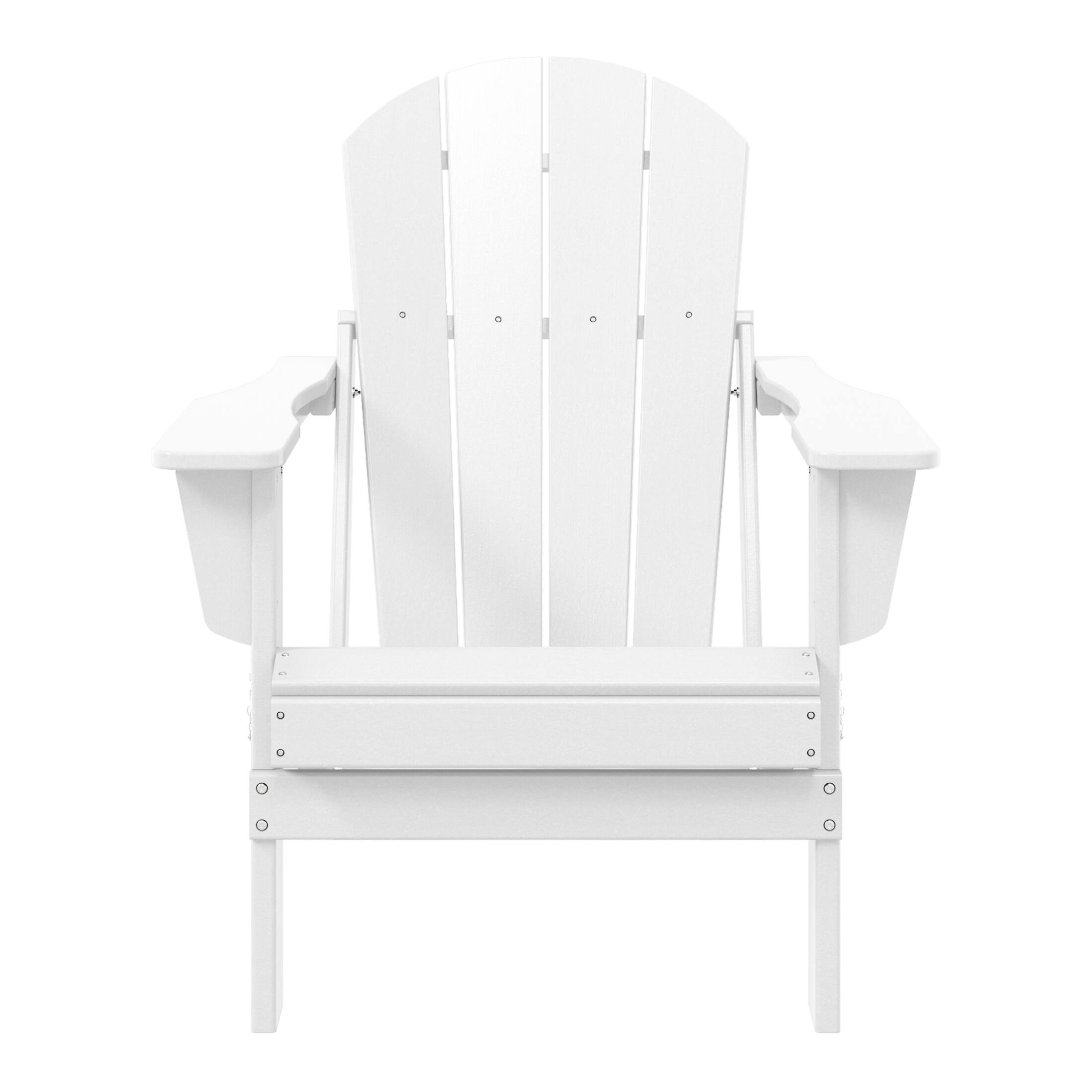 WestinTrends - Malibu HDPE Outdoor Patio Folding Poly Adirondack Chair - White price history on PriceWatchPro