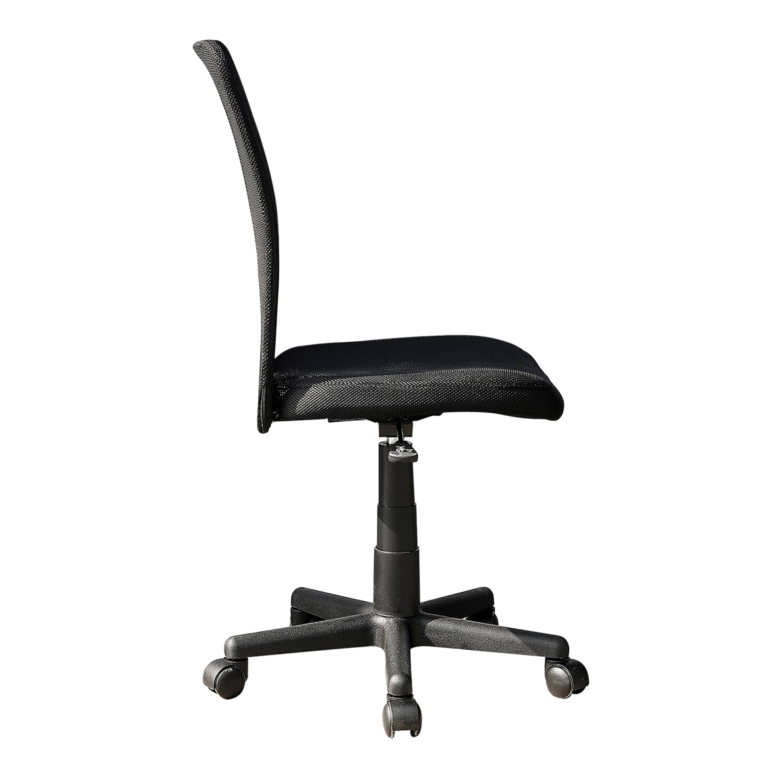 Alt View 3. Forest'nSky - Mobili Ergonomic Mesh Task Chair, Black, Breathable Office Chair with Lumbar Support - Black.
