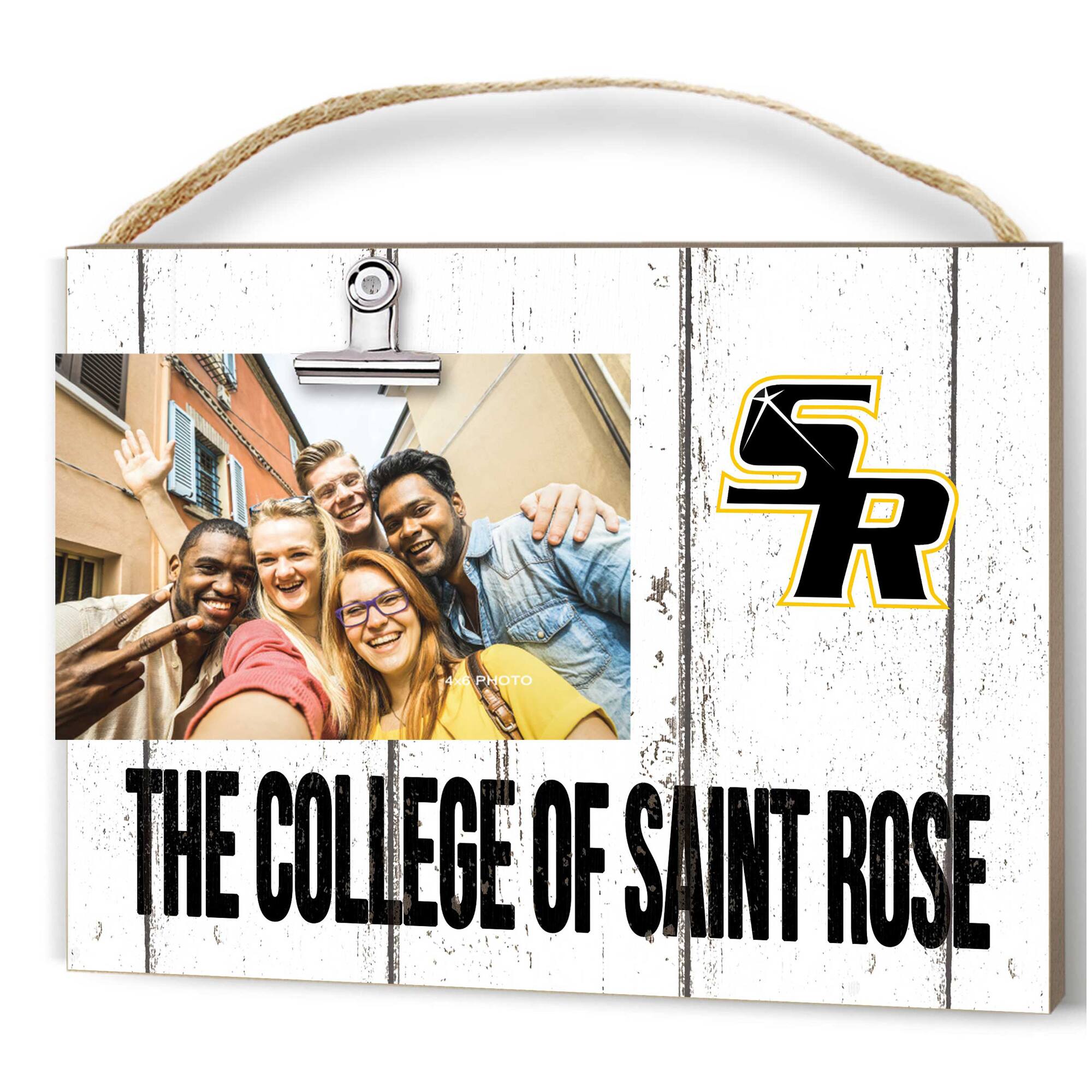 Saint Rose Golden Knights 8'' x 10'' Weathered Design Clip It Frame