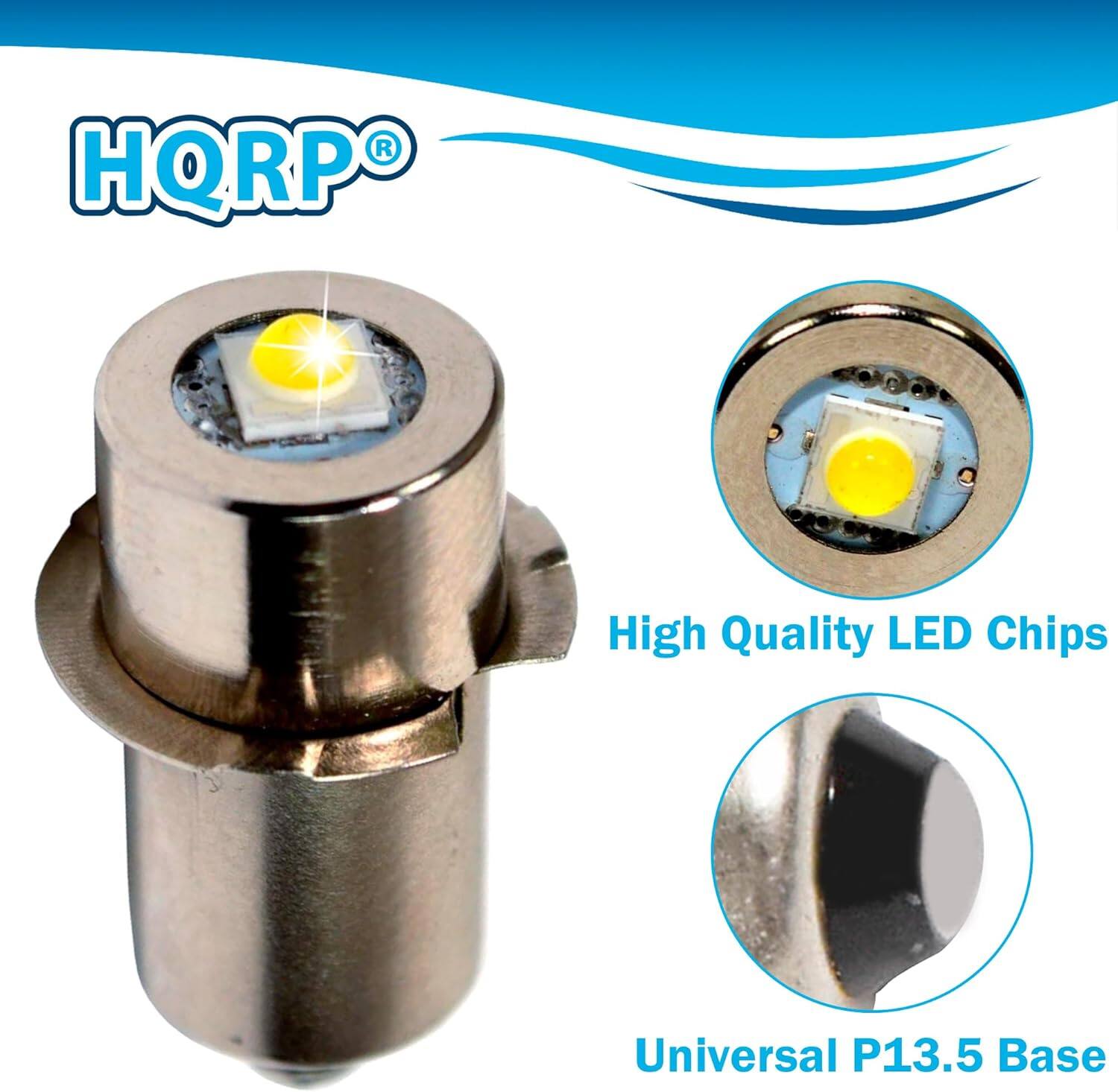 HQRP High Quality LED Chips Universal P13.5 Base