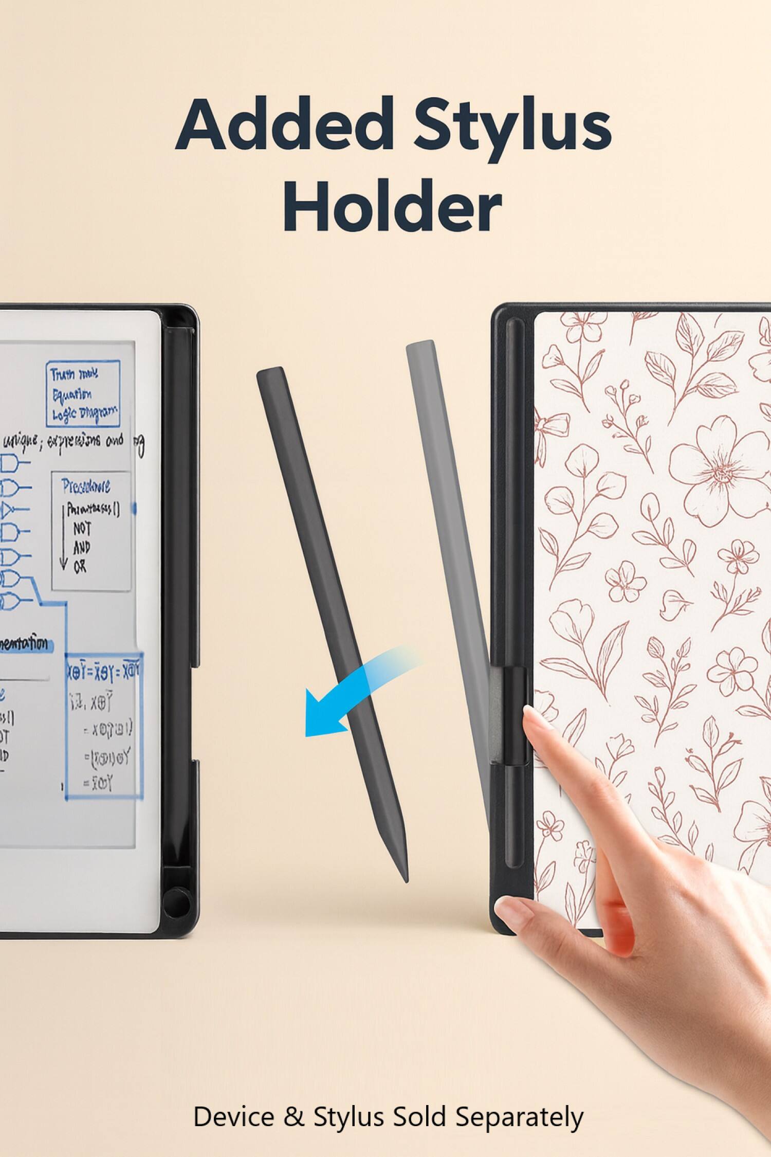 Added Stylus Holder

Trush T0 Equario Logic Diagram

Unique; expressions and Presidure (9 NOT AND OR)

Device & Stylus Sold Separately