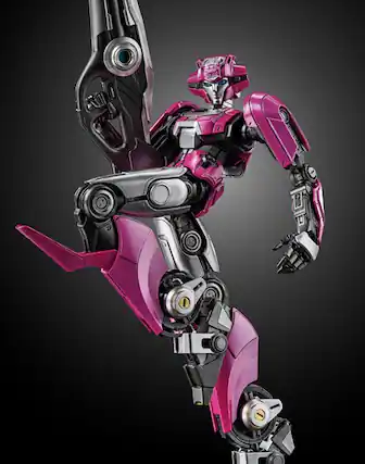 Front. Transformers - Elita-1 MDLX Scale Collectible Figure | Transformers One | threezero - Multicolor.