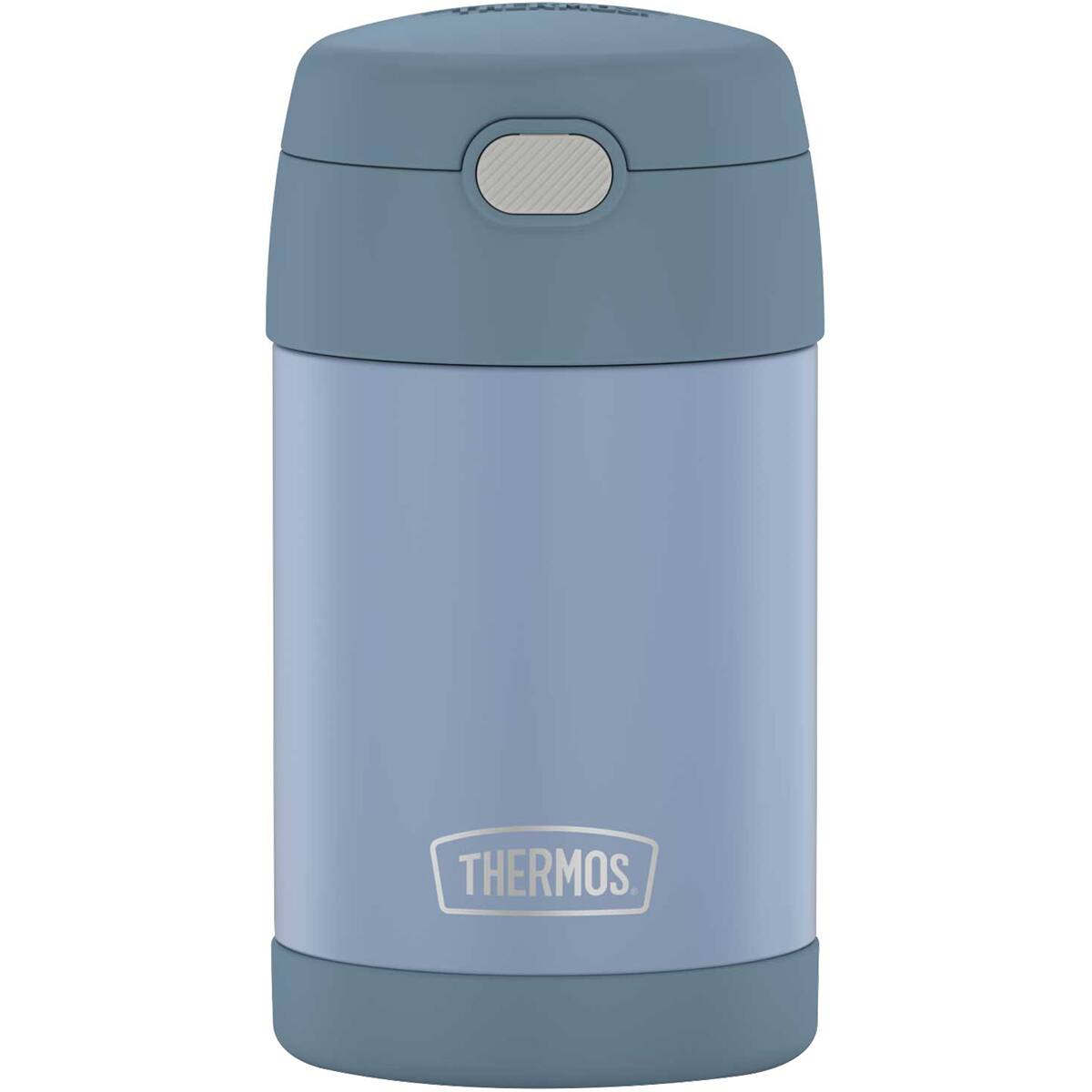Front. Thermos - Thermos 16 oz. Kid's Funtainer Stainless Steel Insulated Food Jar - Denim Blue - Blue.