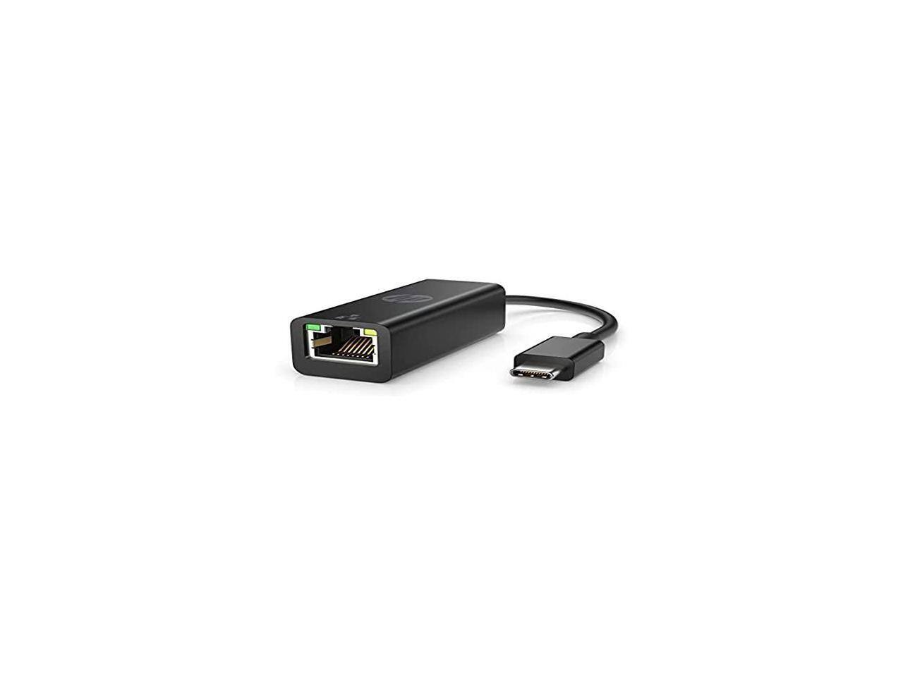 Alt View 7. HP - HP USB-C to RJ45 Adapter G2 (4Z527AA) - 1 Port, 128 MB/s, Portable - Black.