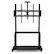 Alt View 14. Costway - Mobile TV Cart w/ Wheels Camera Shelf & AV Shelves for Most 32"-80" Flat Screen TVs - Black.