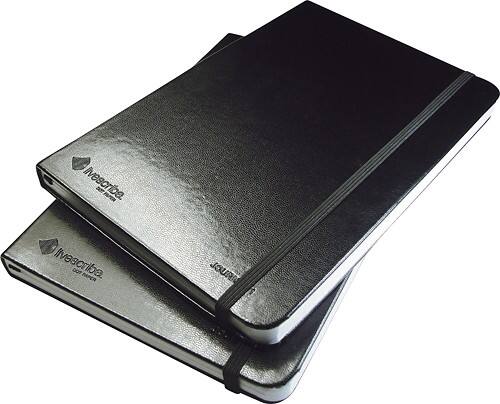 Angle Standard. Livescribe - Journal for Livescribe Pulse Smartpen (2-Pack) - Black.