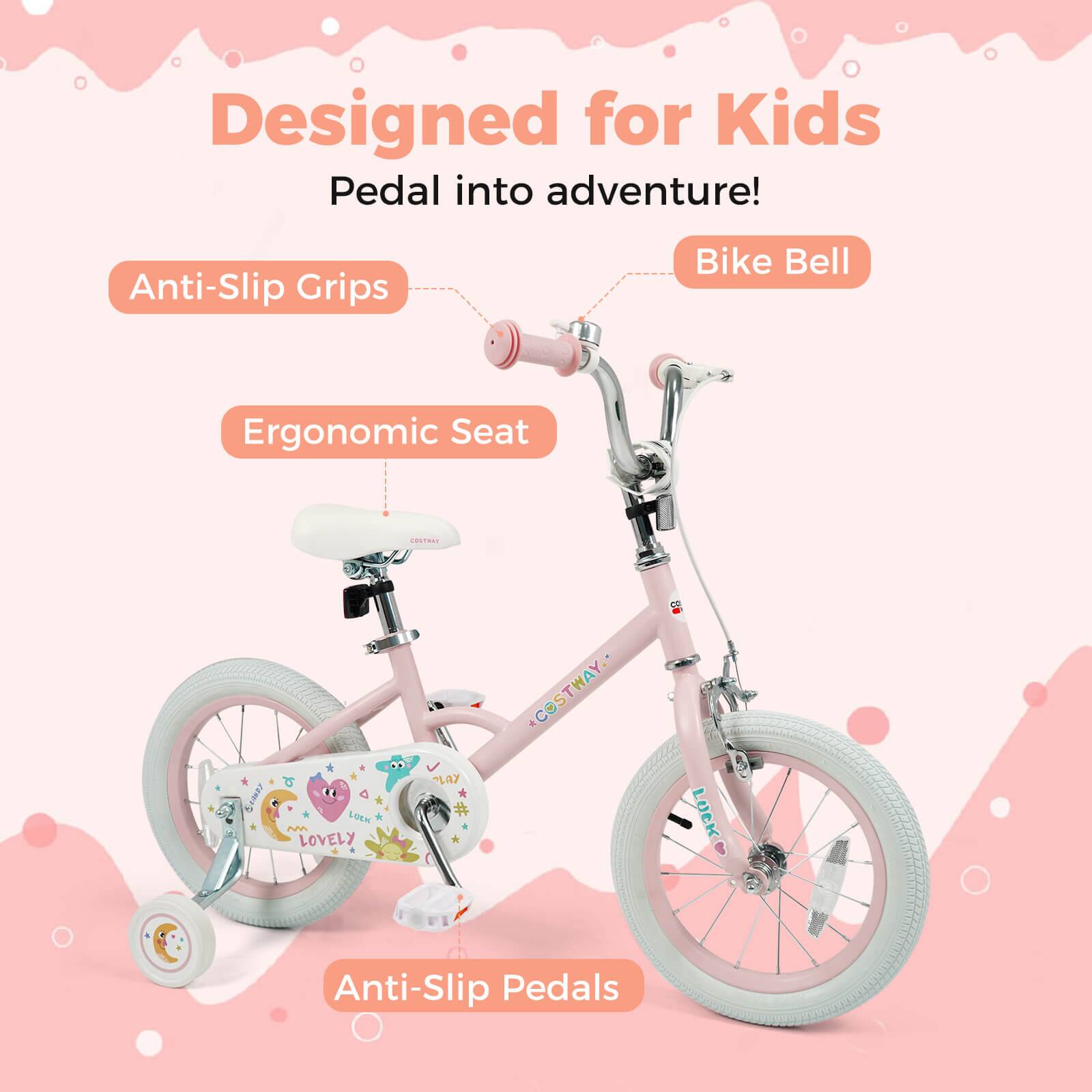 Designed for Kids  
Pedal into adventure!  

- Anti-Slip Grips  
- Bike Bell  
- Ergonomic Seat  
- Anti-Slip Pedals