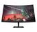 Front. HP OMEN - 31.5" LED Curved QHD FreeSync Premium Monitor (DisplayPort, HDMI ) - Black.
