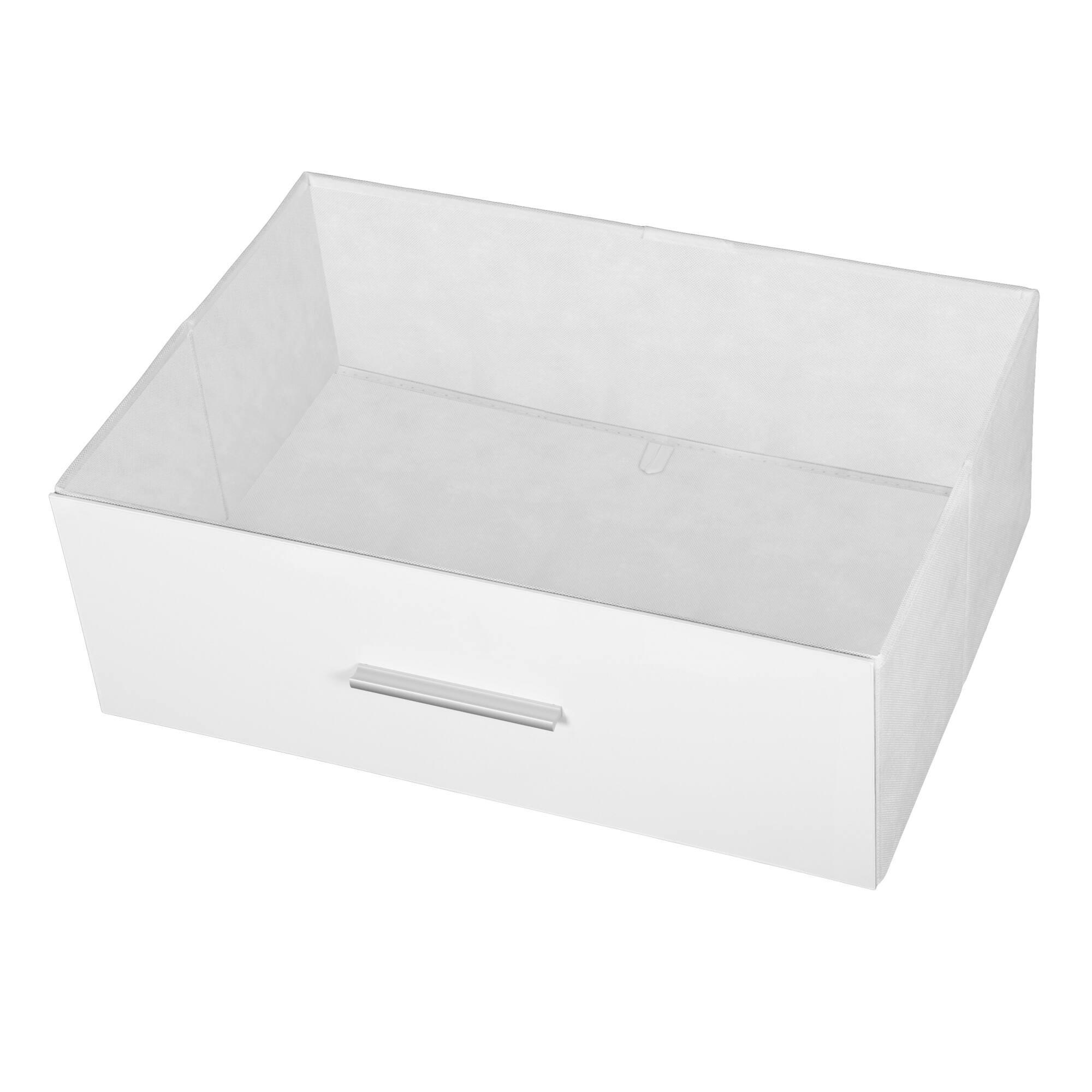 Alt View 5. GOODSILO - Modern 5-Drawer Fabric Dresser with Wooden Top for Bedroom, Living Room, or Office Storage - White.
