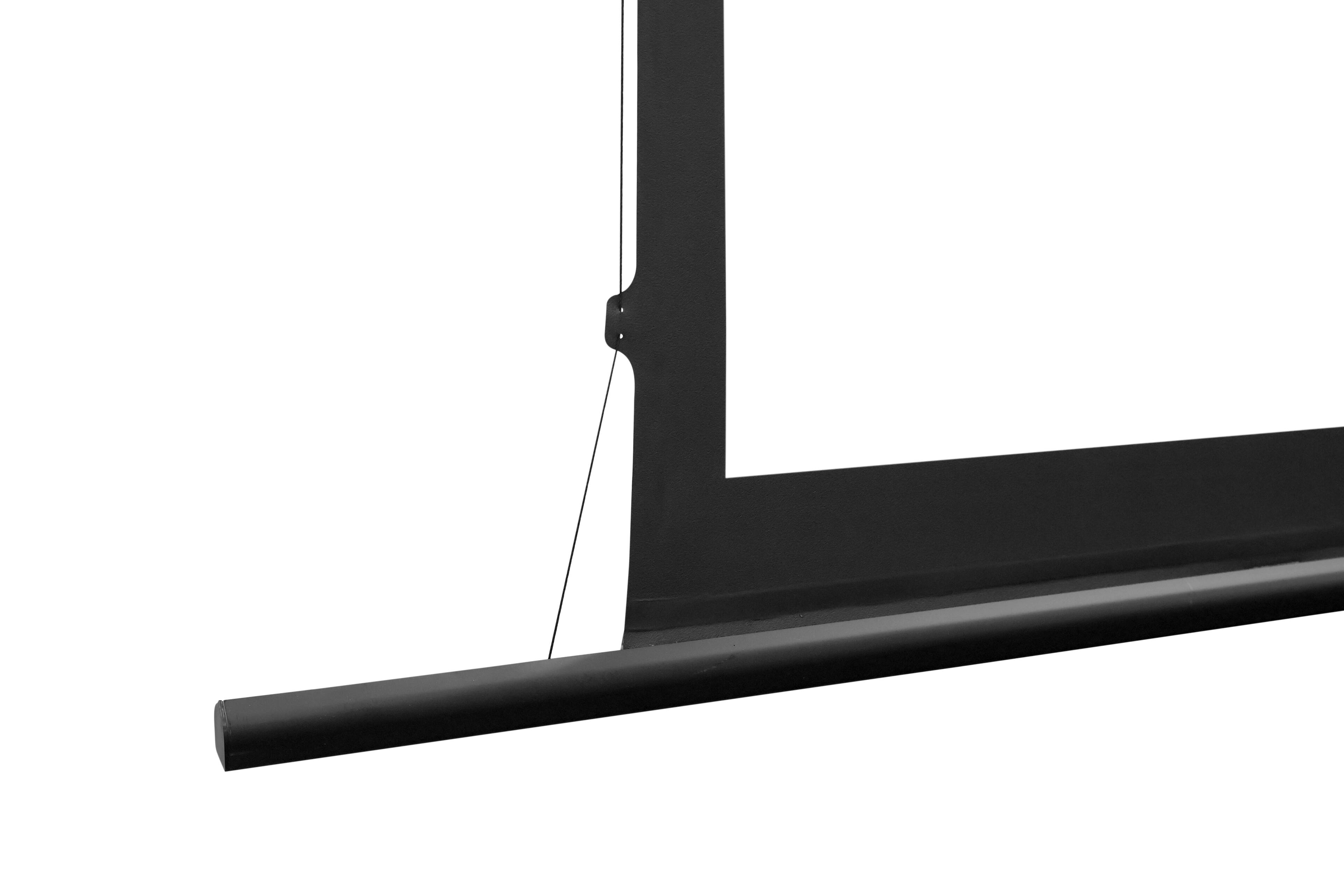 Alt View 3. Elite Screens - Yard Master Tab-Tension 2 Wireless Front/Rear Projection Outdoor Screen,138" diag.,16:9,RF Remote,OMS138HT-ELEDUAL-BAT - Black.