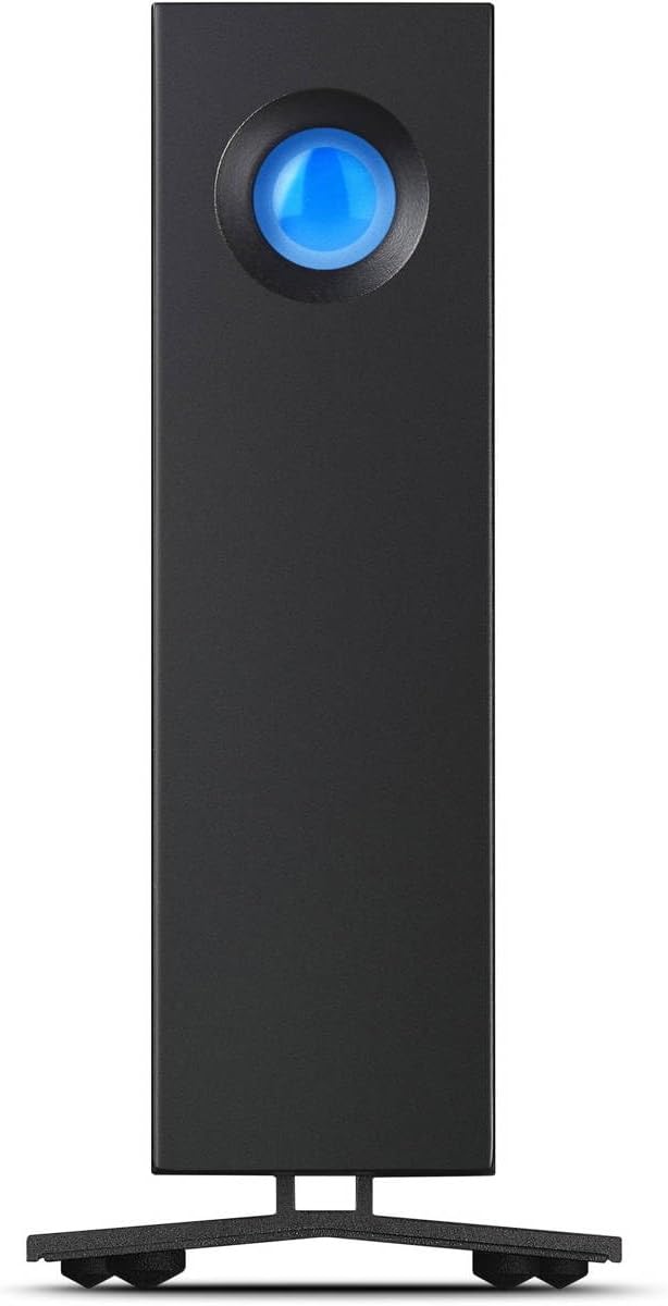 Alt View 2. Seagate - LaCie d2 Professional 14TB External Hard Drive Desktop HDD – Thunderbolt 3 USB-C USB 3.0, (STHA14000800) - Black.
