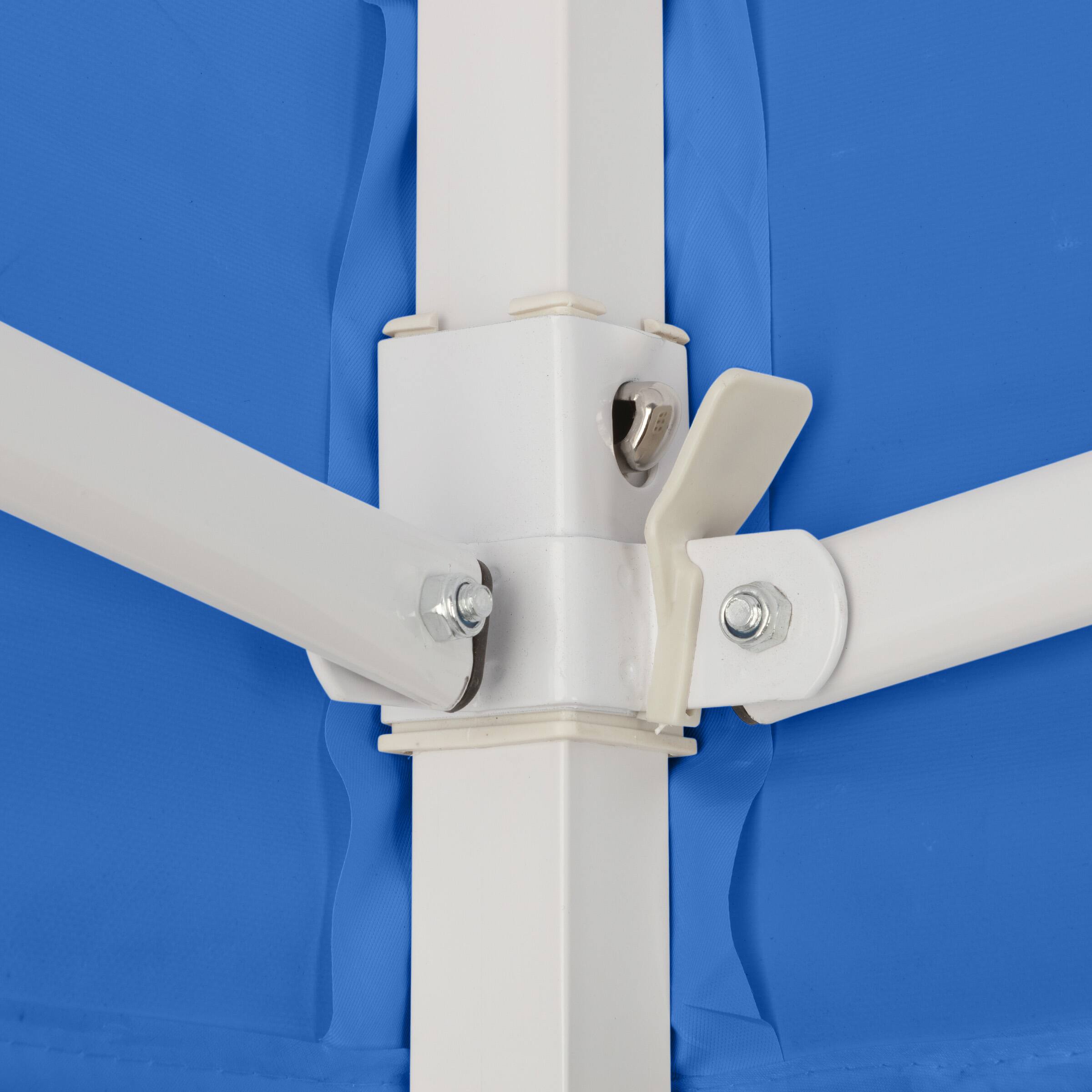 Alt View 3. Stalwart - 10x10 ft Pop Up Canopy Tent - Blue.