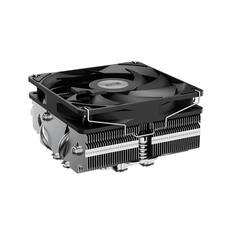 Front. PCCOOLER - RC400 53MM Height Low Profile Air Cooler - Black.