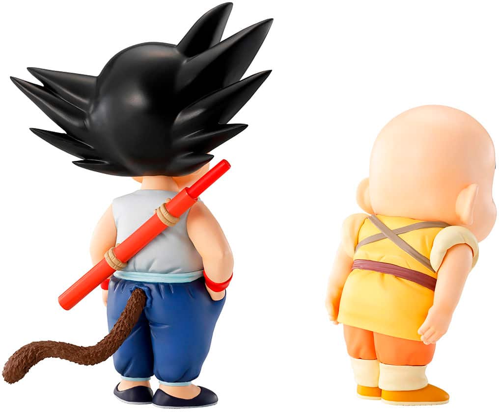 Back. Bandai - 5.1" Son Goku & 4.3" Krillin - Son Goku Training Section - Dragon Ball - Ichibansho Masterlise Figures.