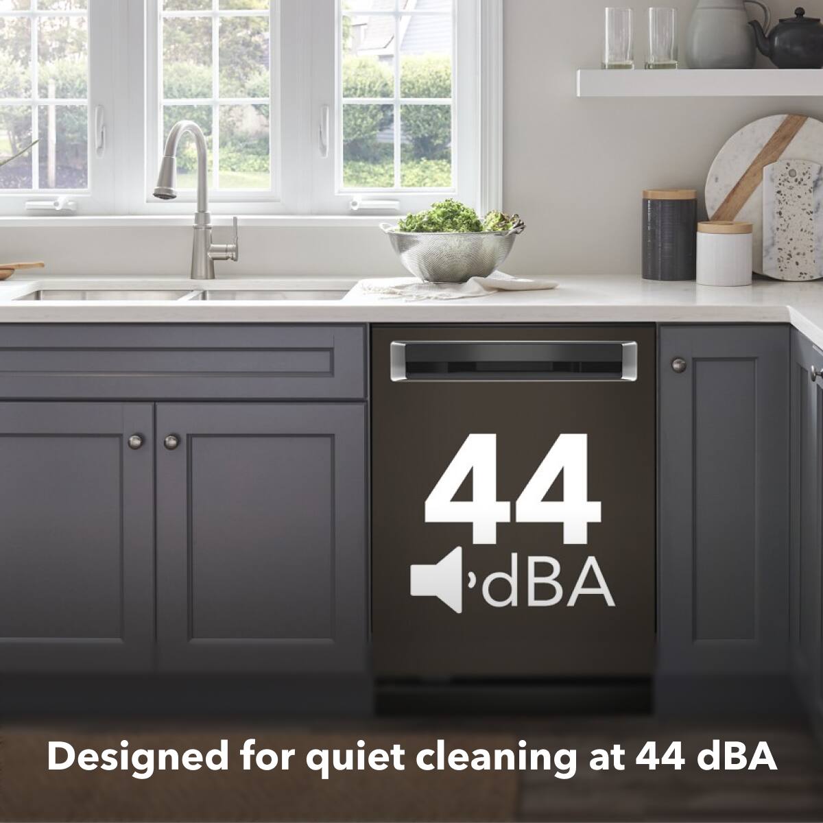 Designed for quiet cleaning at 44 dBA