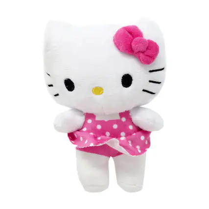 Front. Hello Kitty - Sanrio 6 Inch Plush | Polka Dot Dress Hello Kitty - Multi-Colored.