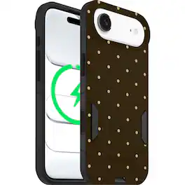 OtterBox - Artist Edition MagSafe Commuter Series Case for iPhone Air - Espresso Polka Dots