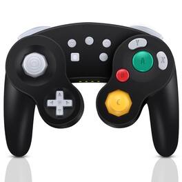 Reds Spade - Wireless Gamecube Controller For Pro Switch pc steam One-button Wake Up 6-axis Gyro Motion Turbo Auto Turbo - Black