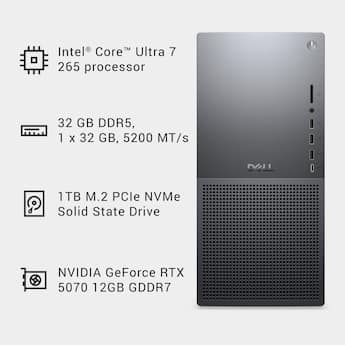 Dell Tower Plus EBT2250 Desktop Intel Core 7 Series 2 265 2025 Dell Tower Plus EBT2250 Desktop Intel Core 7 Series 2 265 2025