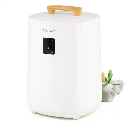 Front. Costway - Costway 18 L Towel Warmer for Bathroom Luxury Towel Heater with LED Display & Auto Shut off - White.