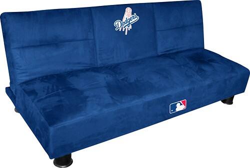 Angle Standard. Baseline - Los Angeles Dodgers Microfiber Convertible Sofa.