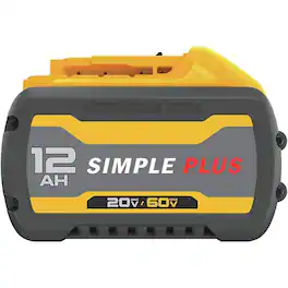 Simple Plus+ - 2.0Ah 20V/60V FlexVolt Replacement Battery Compatible with DeWalt DCB606/609/612, Works with 20V/60V Tools & Chargers