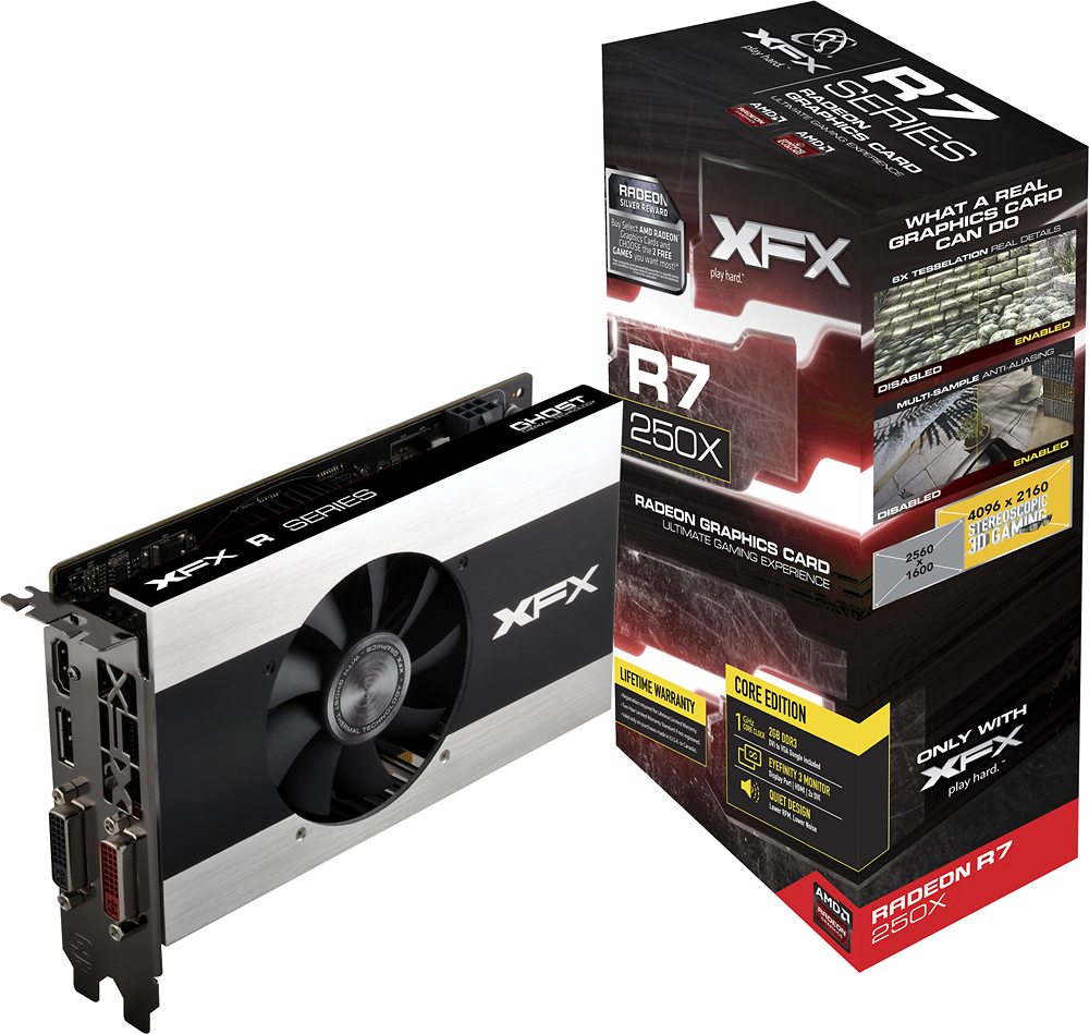 XFX AMD Radeon R7 250X Core Edition 2GB 