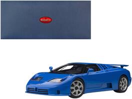 Bugatti EB110 SS Super Sport French Racing 1/18 Model Car by Autoart - Blue With Silver Wheels