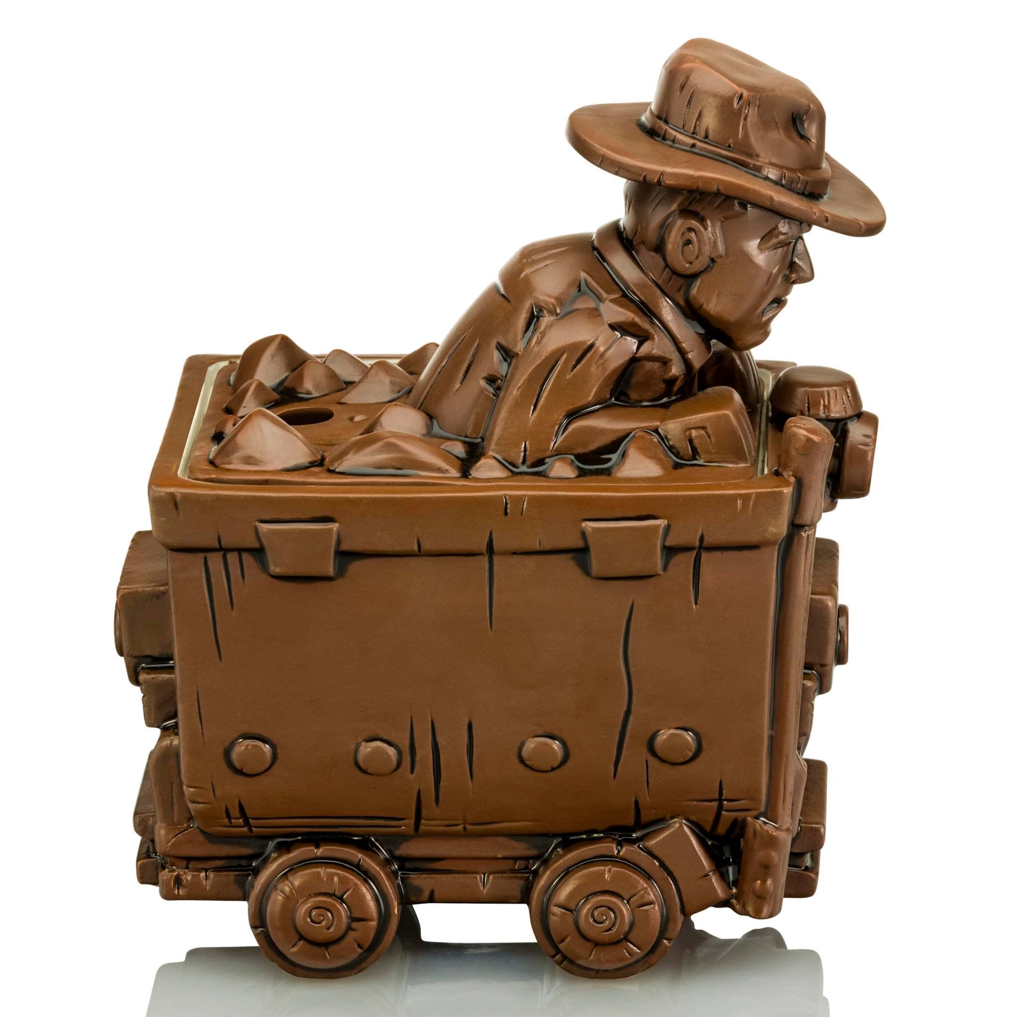 Alt View 1. ThinkGeek - Geeki Tikis Indiana Jones In Mine Cart Ceramic Mug | Holds 24 Ounces - Brown.