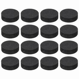 Unique Bargains - 16pcs Single Sided Speaker Isolation Feet Pads, 30x10mm Non Slip Foam Shock Absorption Pad for Amplifier Speaker - Black