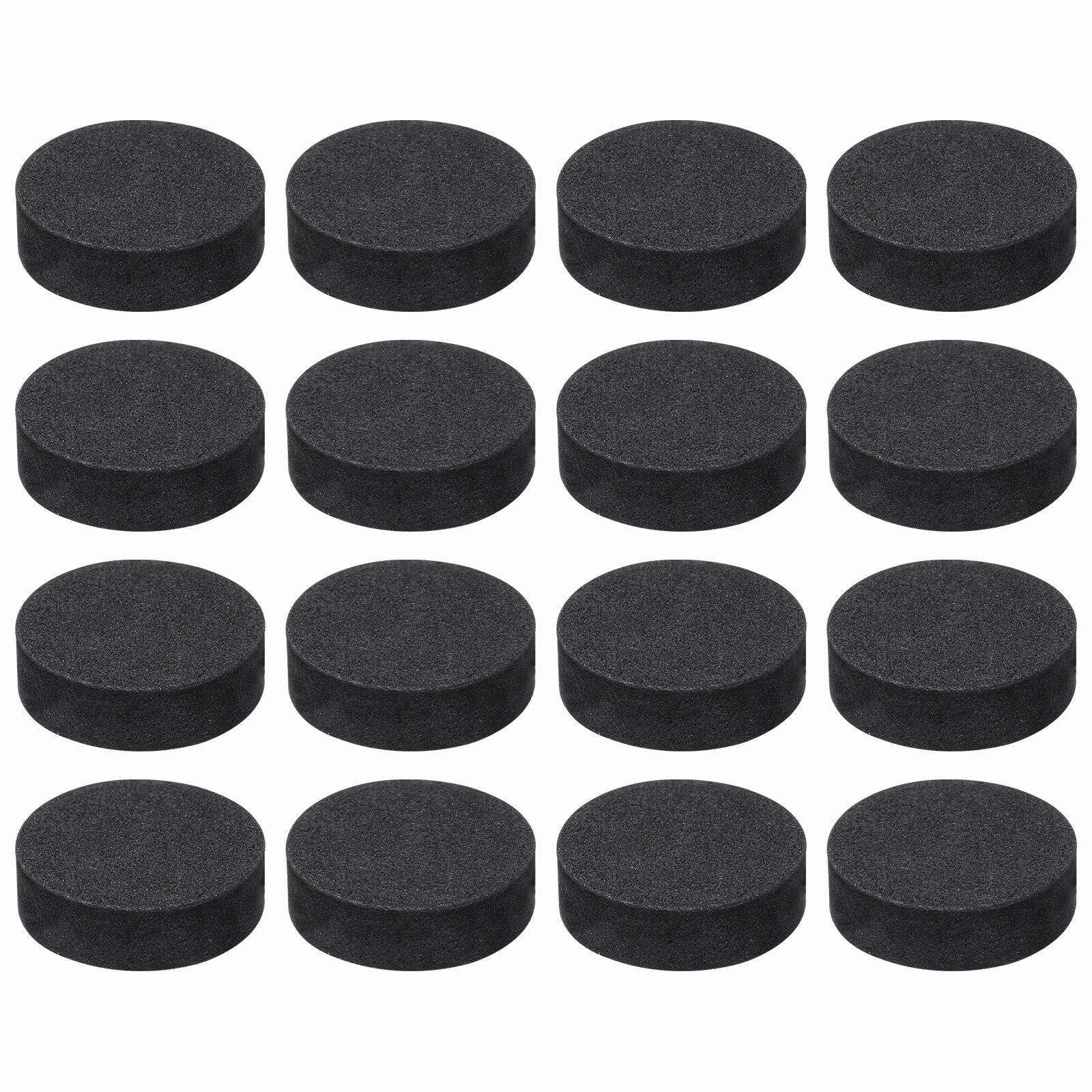 Front. Unique Bargains - 16pcs Single Sided Speaker Isolation Feet Pads, 30x10mm Non Slip Foam Shock Absorption Pad for Amplifier Speaker - Black.