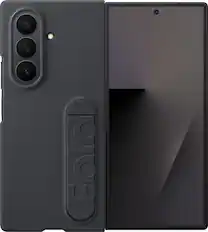 Front. Samsung - Galaxy Z Fold7 Silicone Case - Black.