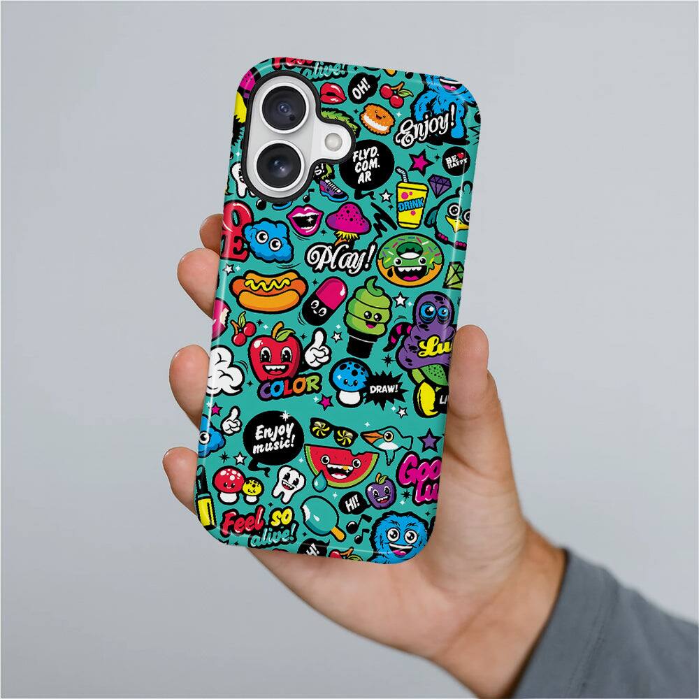 OH! Enjoy!  
FLYD. BE BE S! COM. BAFFT AR DRINK  
Play! COLOR  
Enjoy, music!  
Feel SO alive!  
Lu DRAW!  
Goo Lu