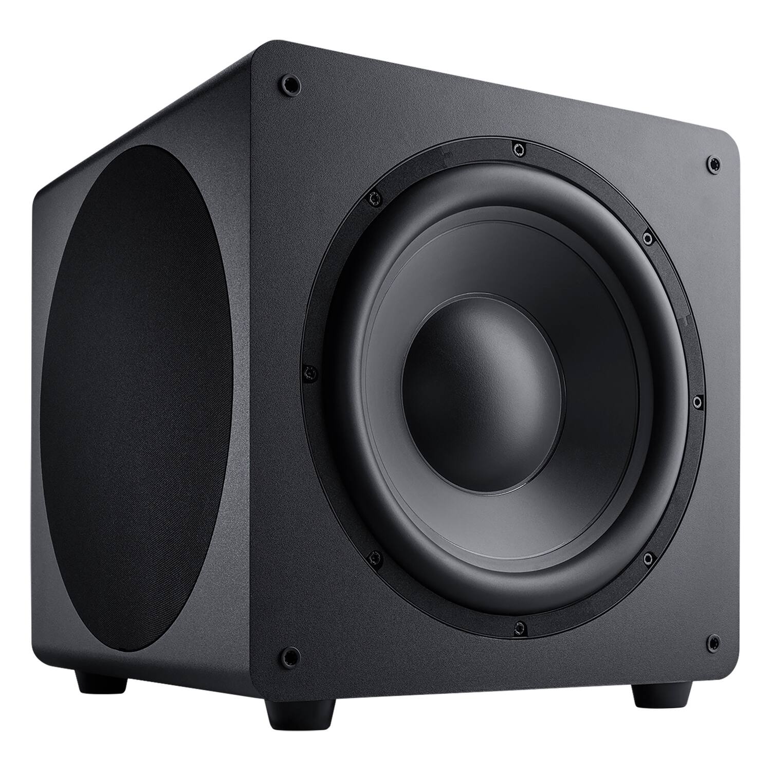 Alt View 2. Proficient Audio - FDS-12 600-Watt-Max Protege Powered Subwoofer 12" Woofer, Passive Radiators - Black.