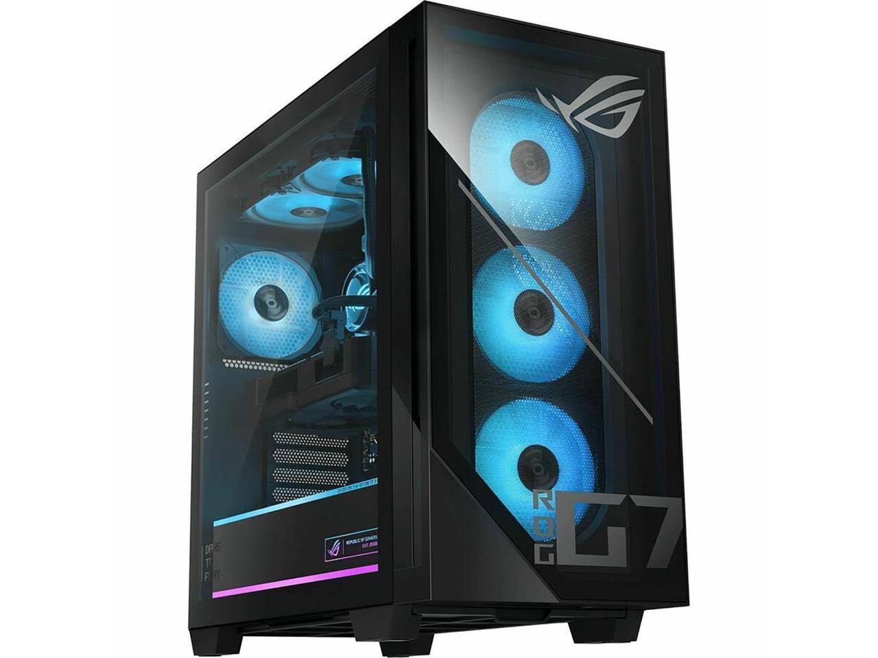 Alt View 7. ASUS - Asus ROG GM700TZ-PB564 - Ryzen 5 8400F, 16GB, 1TB NVMe SSD, RX 9060 XT 16GB, Windows 11 - Black.