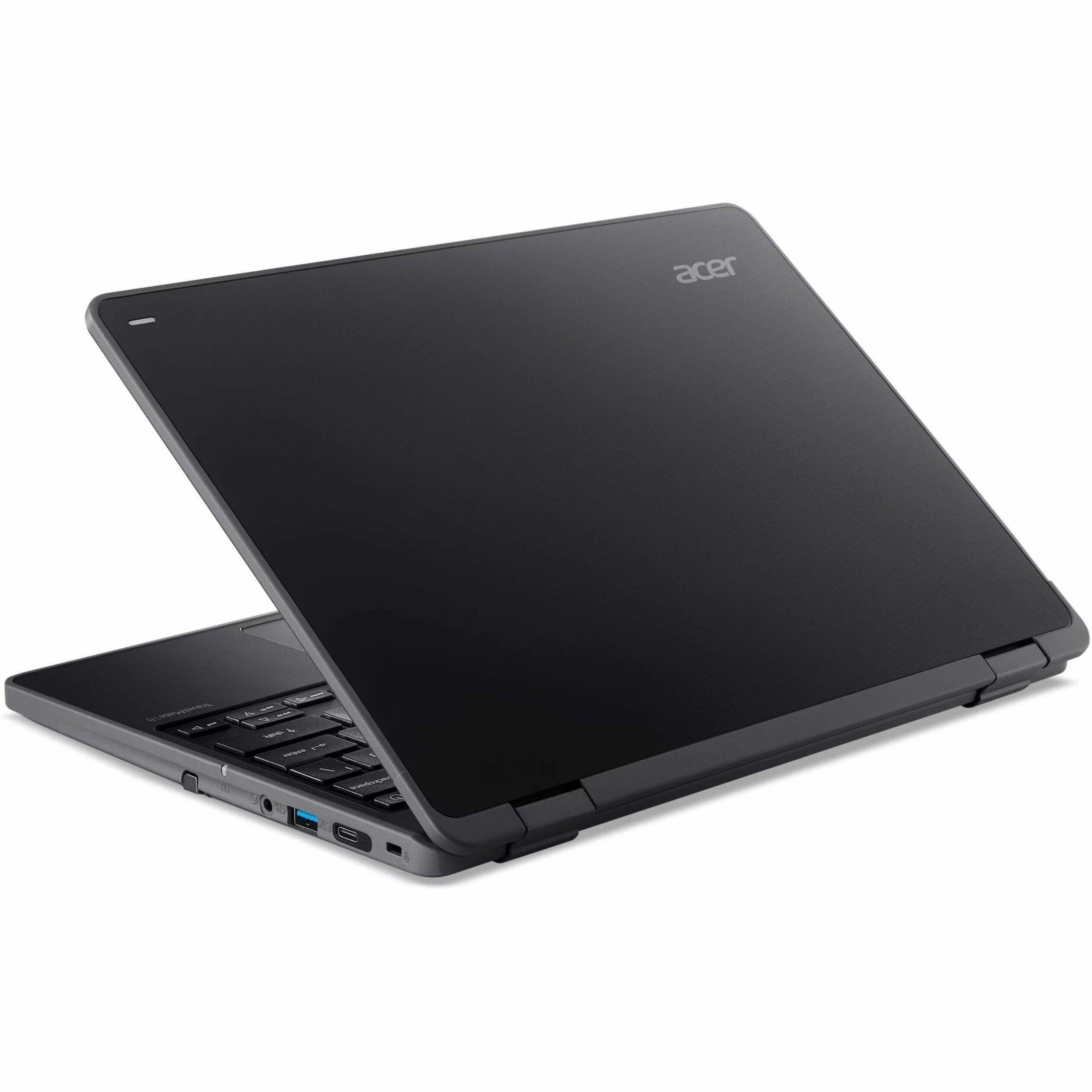 Alt View 11. Acer - TravelMate B3 Spin 12 TMB312RN-31 2-in-1 12.2" TFT LCD 1920 x 1200 (WUXGA) Touch Screen Laptop - Intel N-Series - Black.