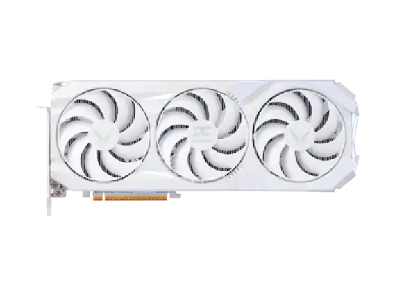 Front. PowerColor - PowerColor RED DEVIL Radeon RX 9070 XT 16GB GDDR6 PCI Express 5.0 x16 Graphics Card RX9070XT 16G-E/OC/WHITE.
