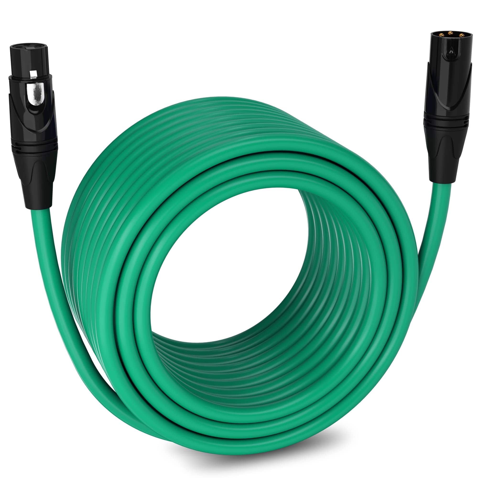 Lyxpro - 100 ft Balanced XLR Cable, Male to Female, 3 Pin Microphone Cable - Green