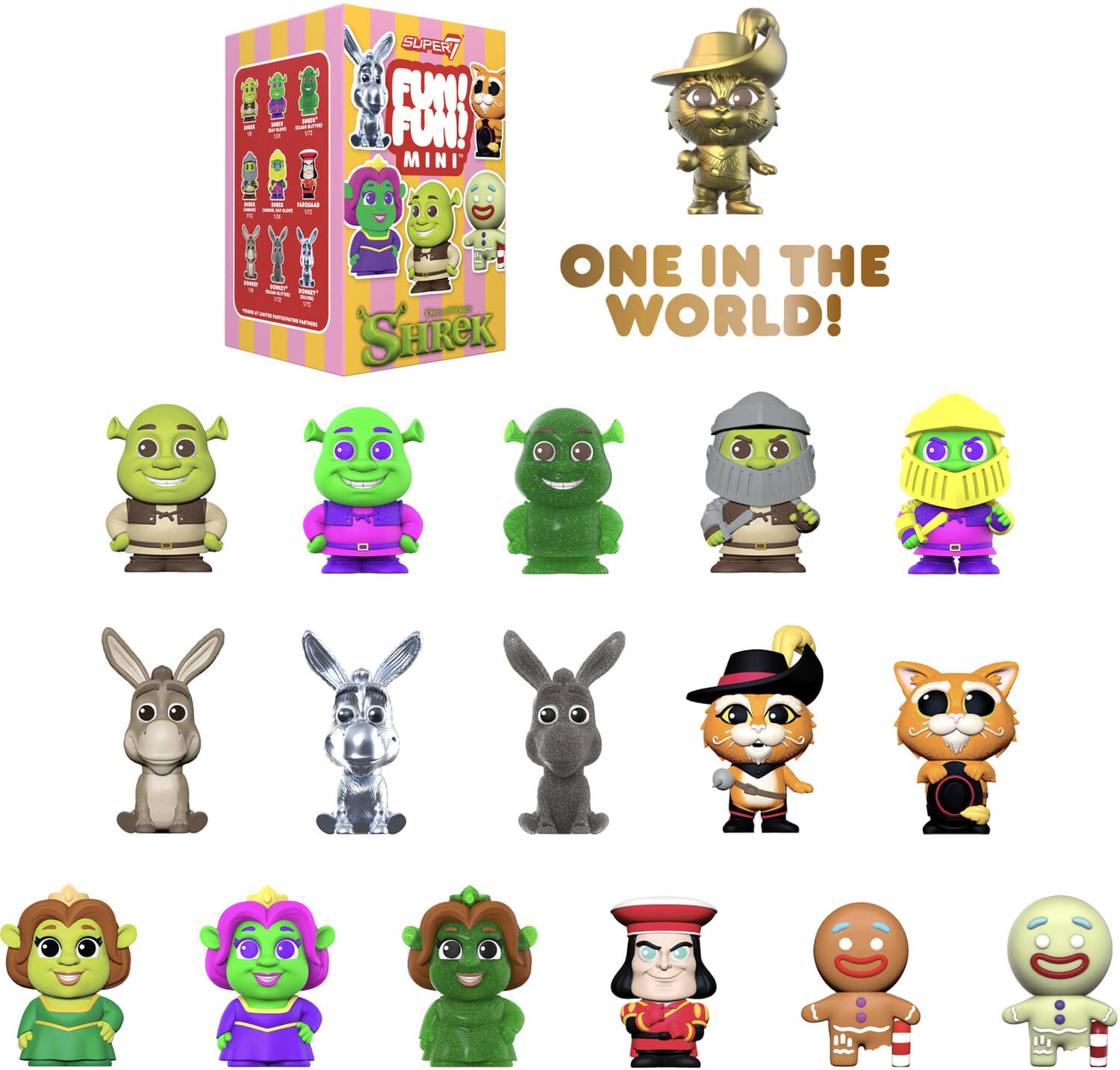 Super7 - Shrek - FUN! FUN! MINI Blind Box Wv1 - 9pc PDQ - COLLECTIBLES - Multicolor price history on PriceWatchPro