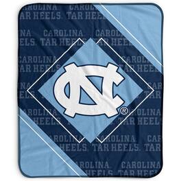 Pegasus - North Carolina Tar Heels 50" x 60" Diamond Logo Fleece Blanket - Multicolor